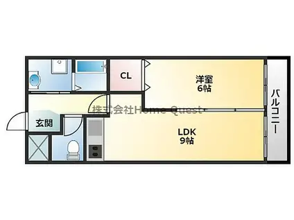 プランドール(1LDK/5階)の間取り写真