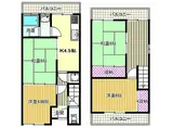 近鉄長野線 喜志駅 徒歩16分 2階建 築46年