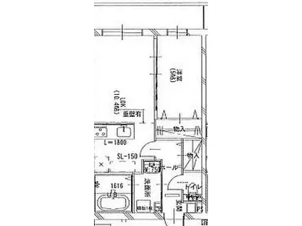 JR山陽本線 東尾道駅 徒歩21分 3階建 築1年(1LDK/3階)の間取り写真