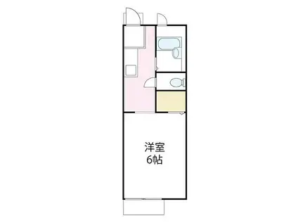 コーポコジマ(1K/2階)の間取り写真