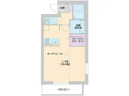 ソラーナ桜台(ワンルーム/1階)の間取り写真