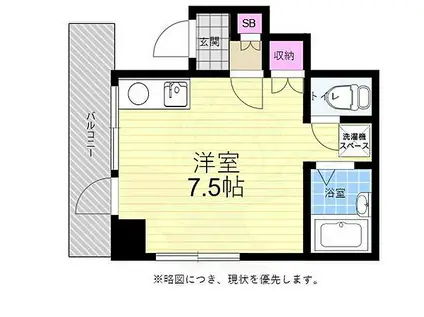 広島高速交通アストラムライン 牛田駅(広島) 徒歩33分 3階建 築27年(ワンルーム/2階)の間取り写真