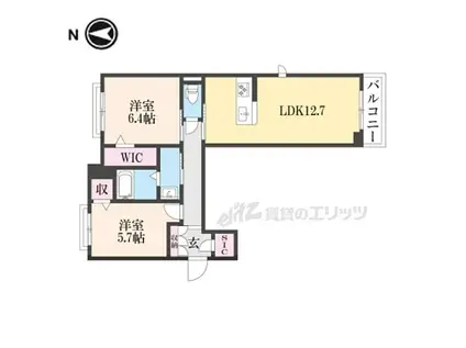 シャーメゾン クオリスタ(2LDK/3階)の間取り写真