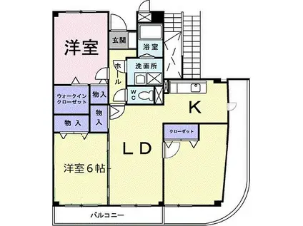 木村ロイヤルマンションIII(3LDK/3階)の間取り写真