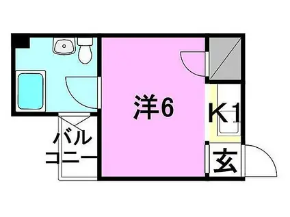メゾンKIYAMACHI(1K/3階)の間取り写真
