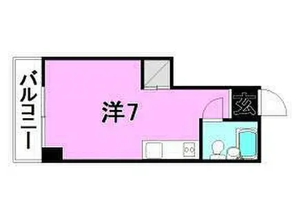 コーポ八昭(ワンルーム/3階)の間取り写真