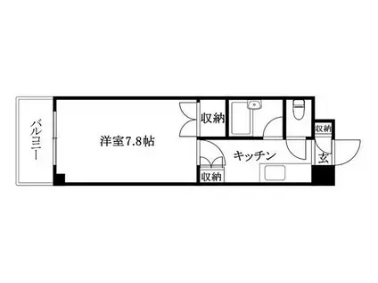 ジョイフル第1朝生田(1K/4階)の間取り写真