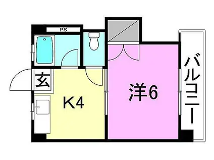 池田ビル(1K/4階)の間取り写真