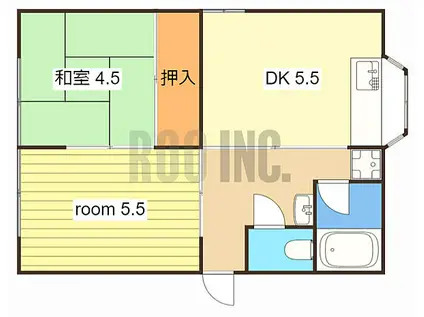 JR東海道・山陽本線 はりま勝原駅 徒歩17分 1階建 築24年(2DK)の間取り写真