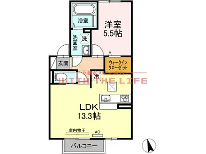 エスアイメゾン(1LDK/1階)の間取り写真