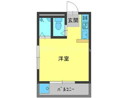 京阪本線 寝屋川市駅 徒歩7分 3階建 築30年(ワンルーム/2階)の間取り写真