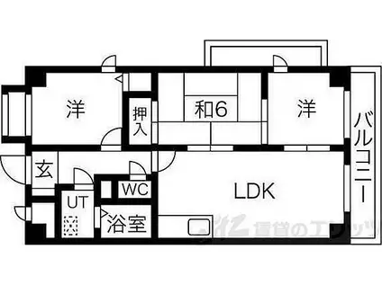 イントラーダ97(3LDK/3階)の間取り写真