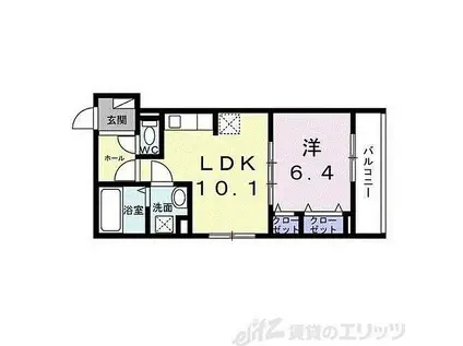 ローデア氷室(1LDK/3階)の間取り写真