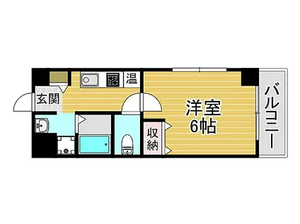 みおつくし堂島II(1K/7階)の間取り写真