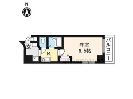 プレサンス京都烏丸御池(1K/3階)の間取り写真