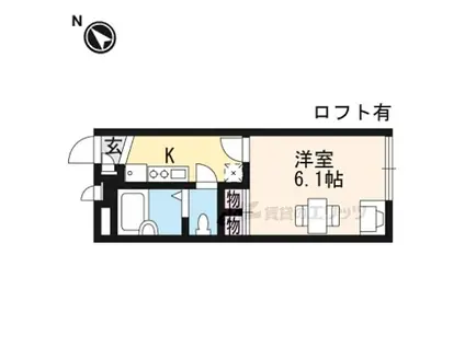 JR東海道・山陽本線 南彦根駅 徒歩22分 2階建 築17年(1K/1階)の間取り写真