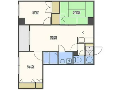 グリシーヌ41(3LDK/6階)の間取り写真