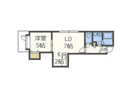 フォート・デルッシ4・1(1LDK/3階)の間取り写真