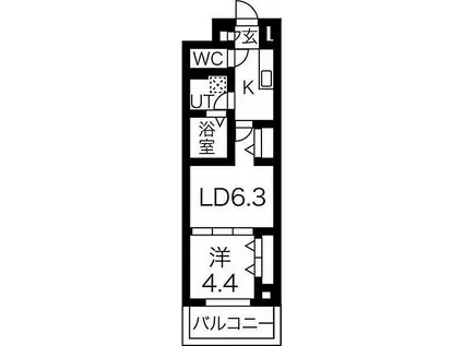 ラパン すみよし(2K/5階)の間取り写真