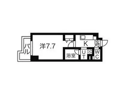 名古屋市営東山線 藤が丘駅(愛知) 徒歩3分 10階建 築13年(1K/10階)の間取り写真