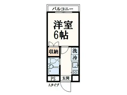 エクセル永山(1K/4階)の間取り写真