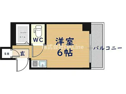 ロイヤルシード小阪(ワンルーム/2階)の間取り写真