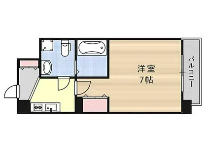 JR東西線 大阪天満宮駅 徒歩5分 10階建 築8年(1K/10階)の間取り写真