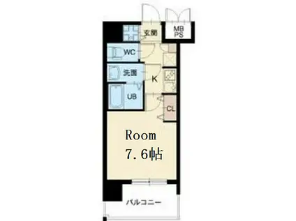 大阪メトロ千日前線 玉川駅(大阪) 徒歩5分 11階建 築3年(1K/8階)の間取り写真