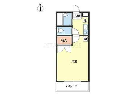 SENSE WAKAYAMA(1K/2階)の間取り写真