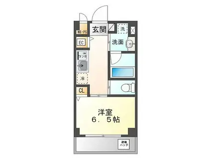 JR山陽本線 英賀保駅 徒歩3分 5階建 築1年(1K/5階)の間取り写真
