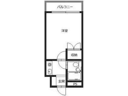 JR播但線 野里駅 徒歩27分 5階建 築35年(1K/3階)の間取り写真