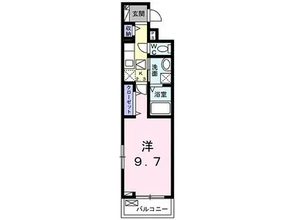山陽電鉄本線 亀山駅(兵庫) 徒歩15分 3階建 築1年(1K/1階)の間取り写真