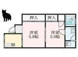 JR阪和線 信太山駅 徒歩8分 2階建 築55年