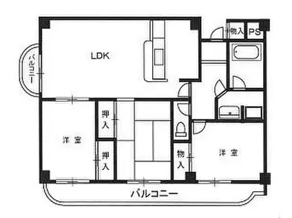 プルミエール春日丘(3LDK/1階)の間取り写真