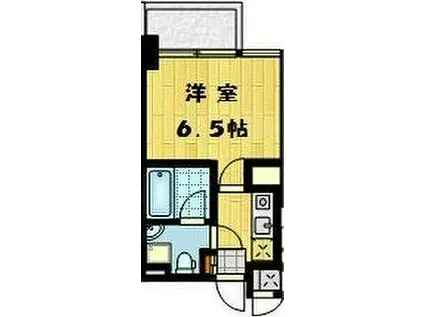 アスール江坂3RD(1K/7階)の間取り写真