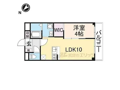 JR東海道・山陽本線 瀬田駅(滋賀) 徒歩19分 5階建 新築(1LDK/4階)の間取り写真
