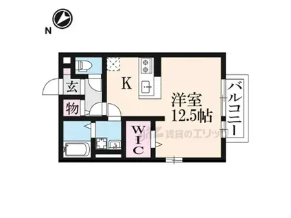 JR東海道・山陽本線 南彦根駅 徒歩13分 2階建 築18年(ワンルーム/2階)の間取り写真