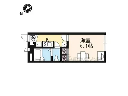 JR東海道・山陽本線 南彦根駅 徒歩19分 2階建 築18年(1K/1階)の間取り写真
