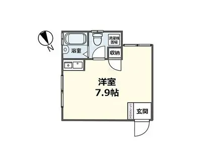 GRACE HEIGHTS KITANO(ワンルーム/1階)の間取り写真