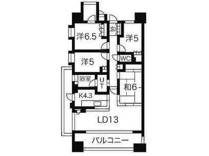 JR中央本線 大曽根駅 徒歩7分 14階建 築18年(4LDK/14階)の間取り写真