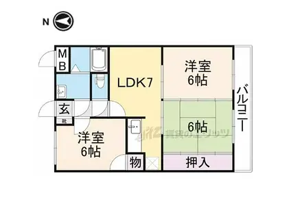 ユーミーSAKAE(3DK/4階)の間取り写真