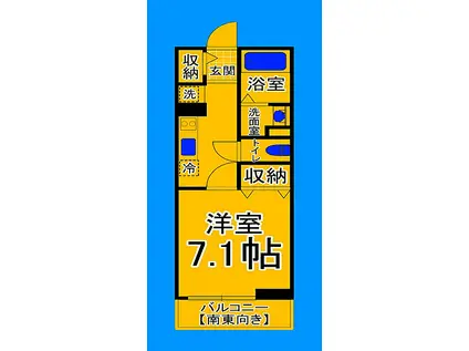 阪堺電気軌道阪堺線 御陵前駅 徒歩4分 2階建 築15年(1K/1階)の間取り写真