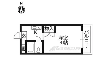 TO BE LIVING SAWADA(1K/1階)の間取り写真