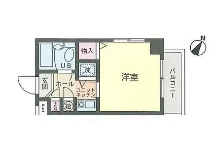 豊田ダイカンプラザ(1K/8階)の間取り写真