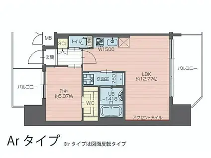 プレジオ大正(1LDK/2階)の間取り写真