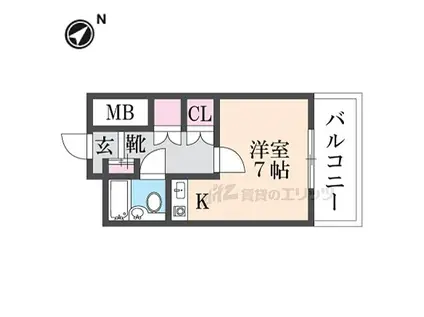 神宮吉田マンション(ワンルーム/4階)の間取り写真