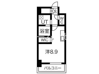 ビーロット平安通レジデンス(ワンルーム/4階)の間取り写真