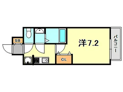 フレシール昭和通(1K/14階)の間取り写真