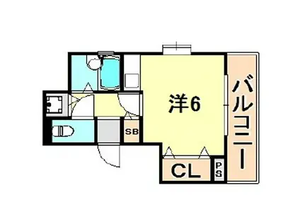 ベルズコート上沢(ワンルーム/2階)の間取り写真