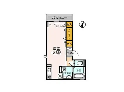 フォーシーズンズ神戸(ワンルーム/3階)の間取り写真